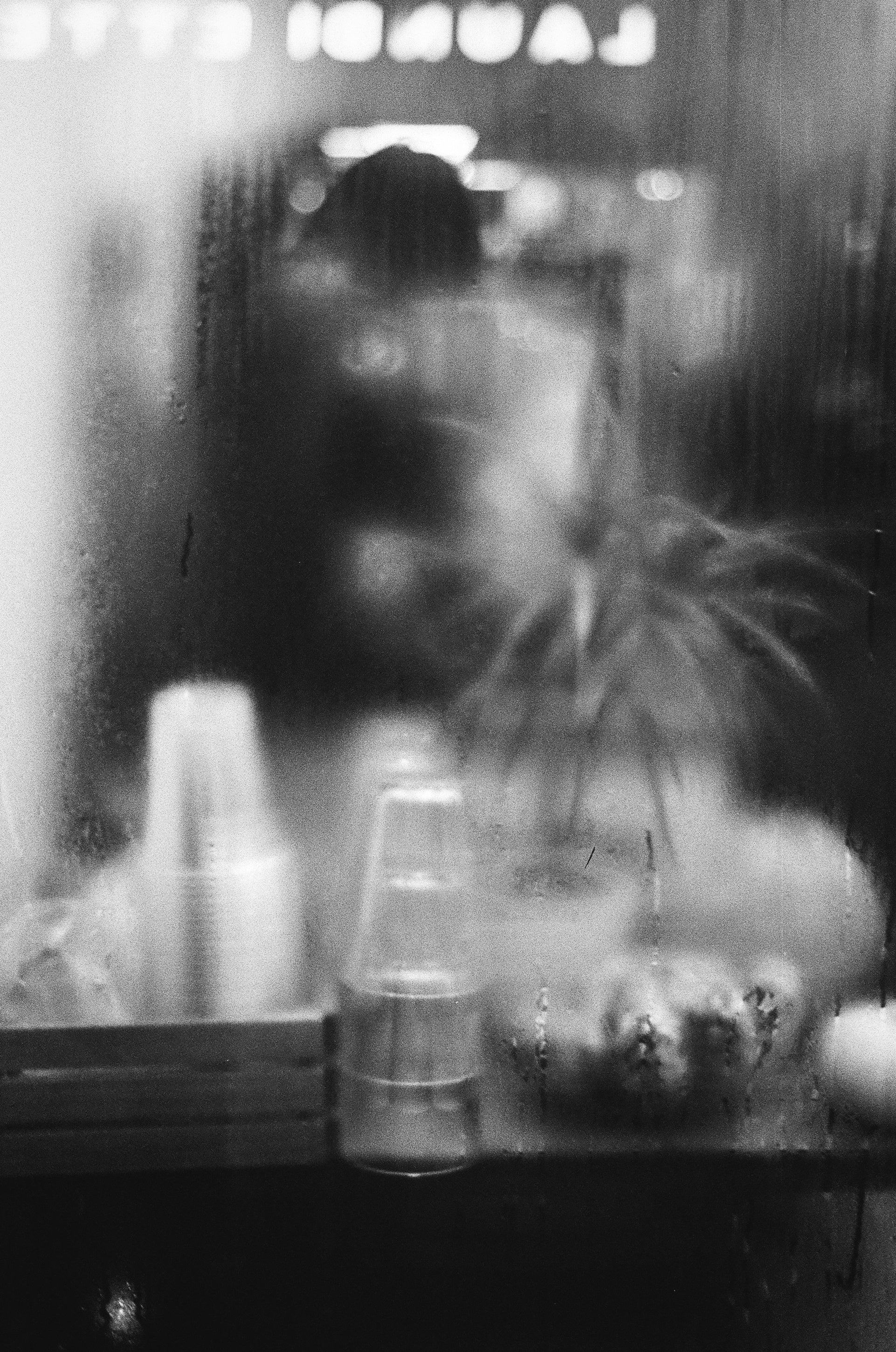 Black and white film shot of natural textures