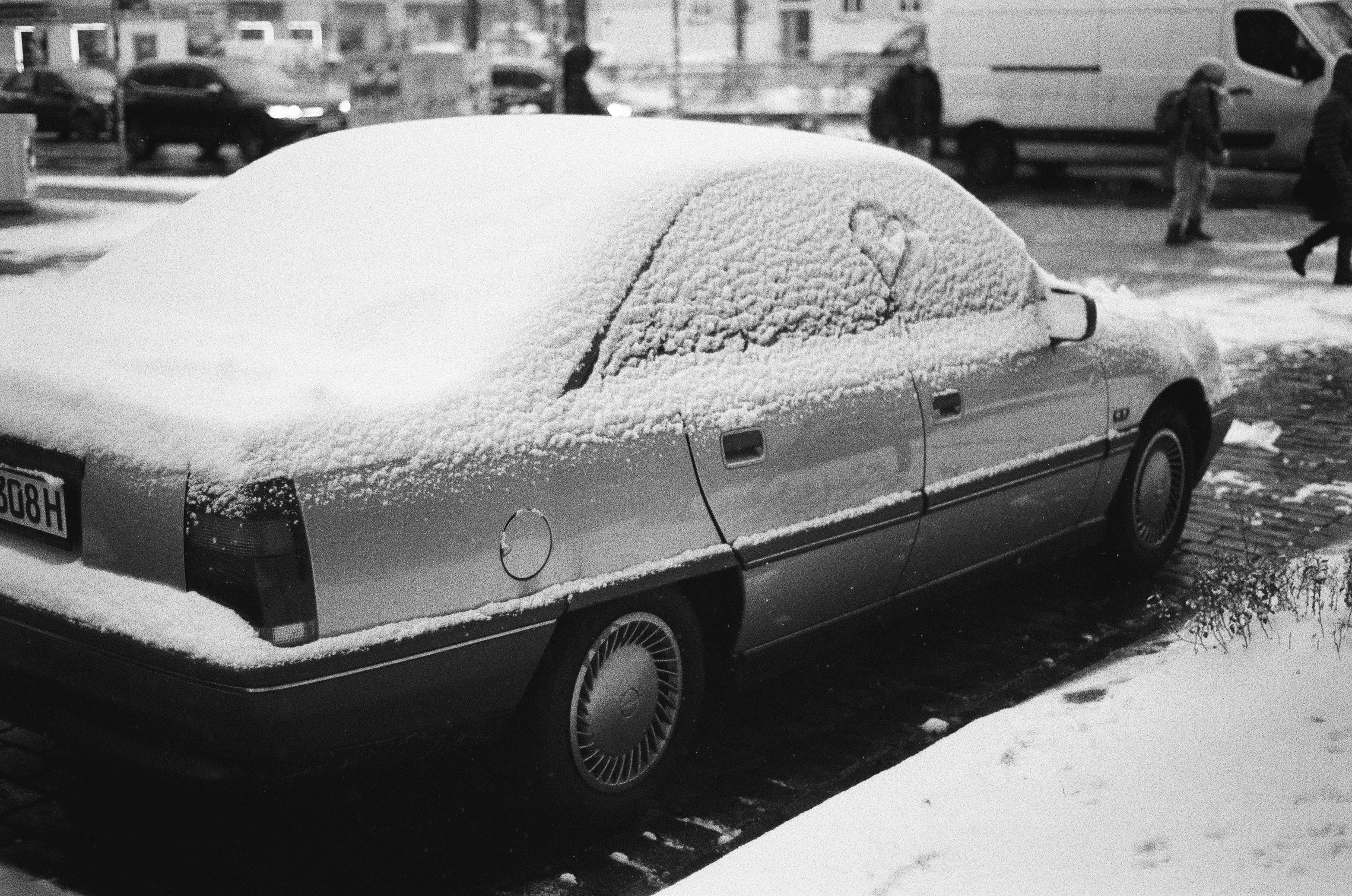 Minimalist on black and white film