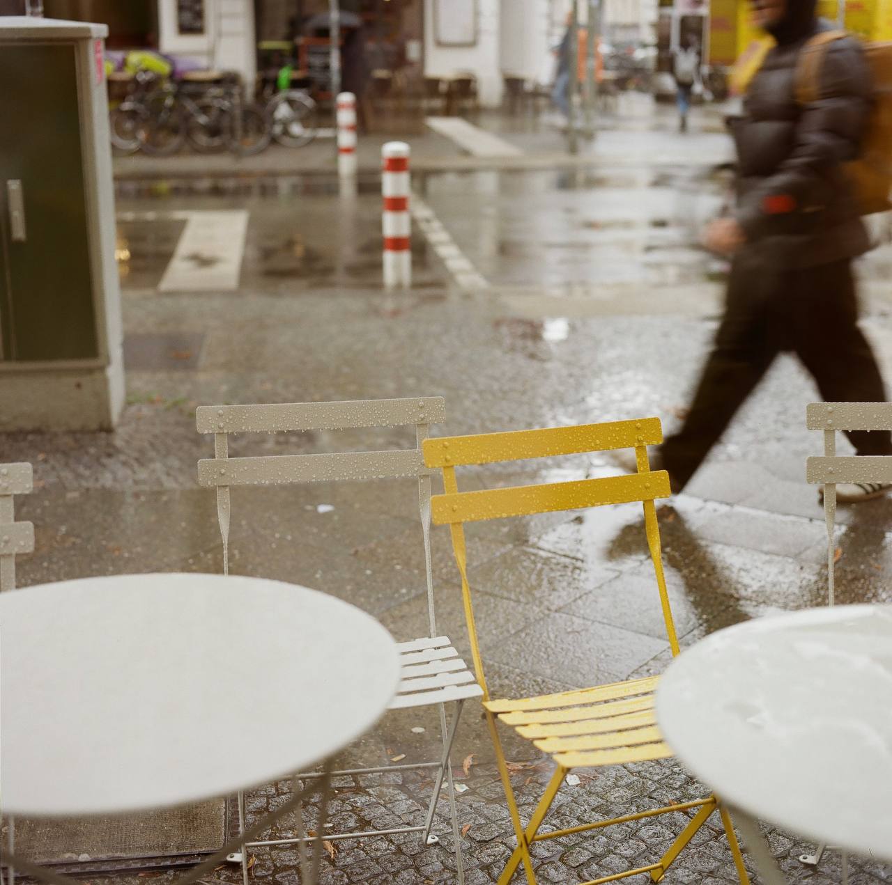 wet coffee tables shot on C41 color negative film