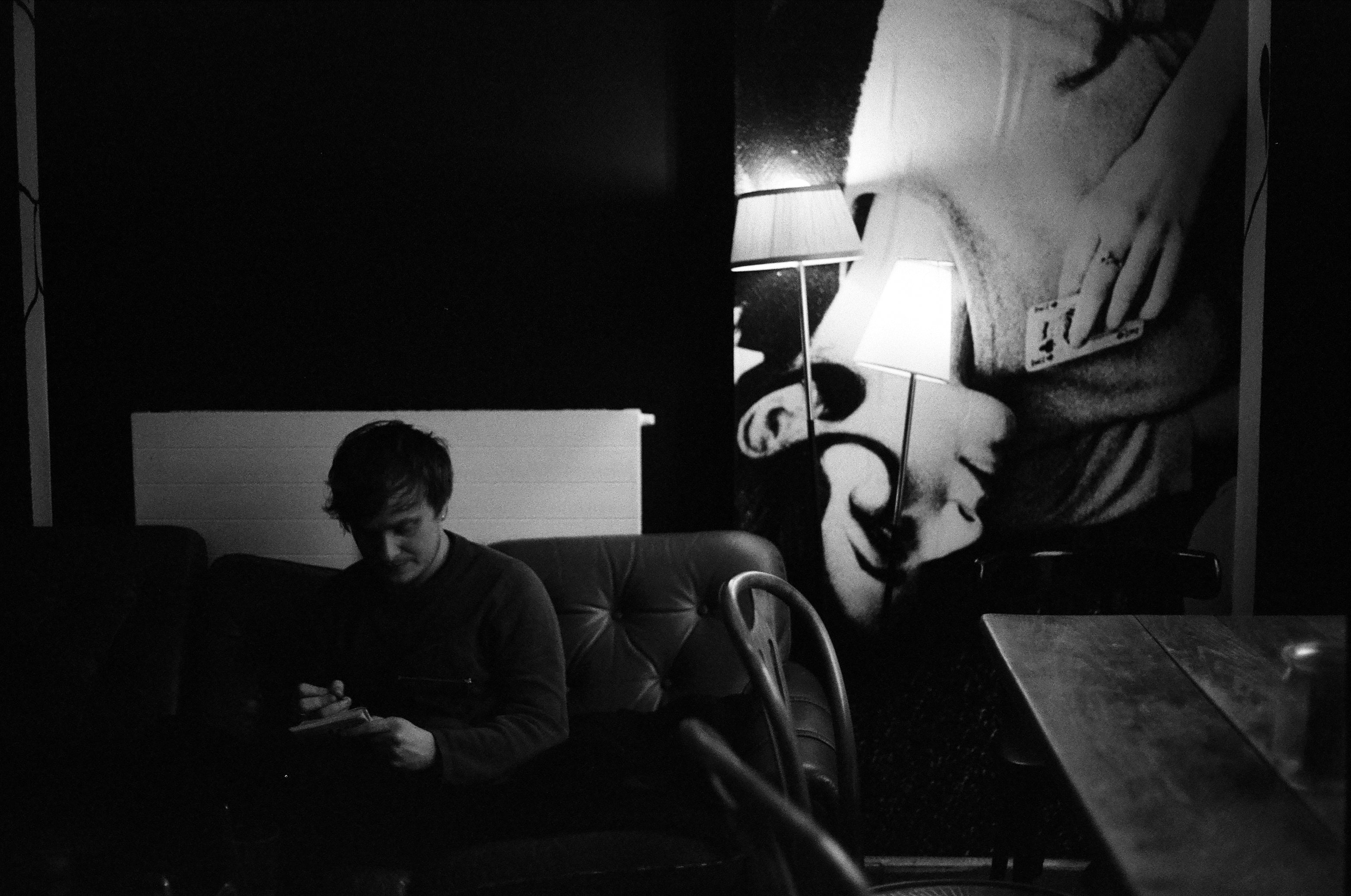 portraits captured on black and white film