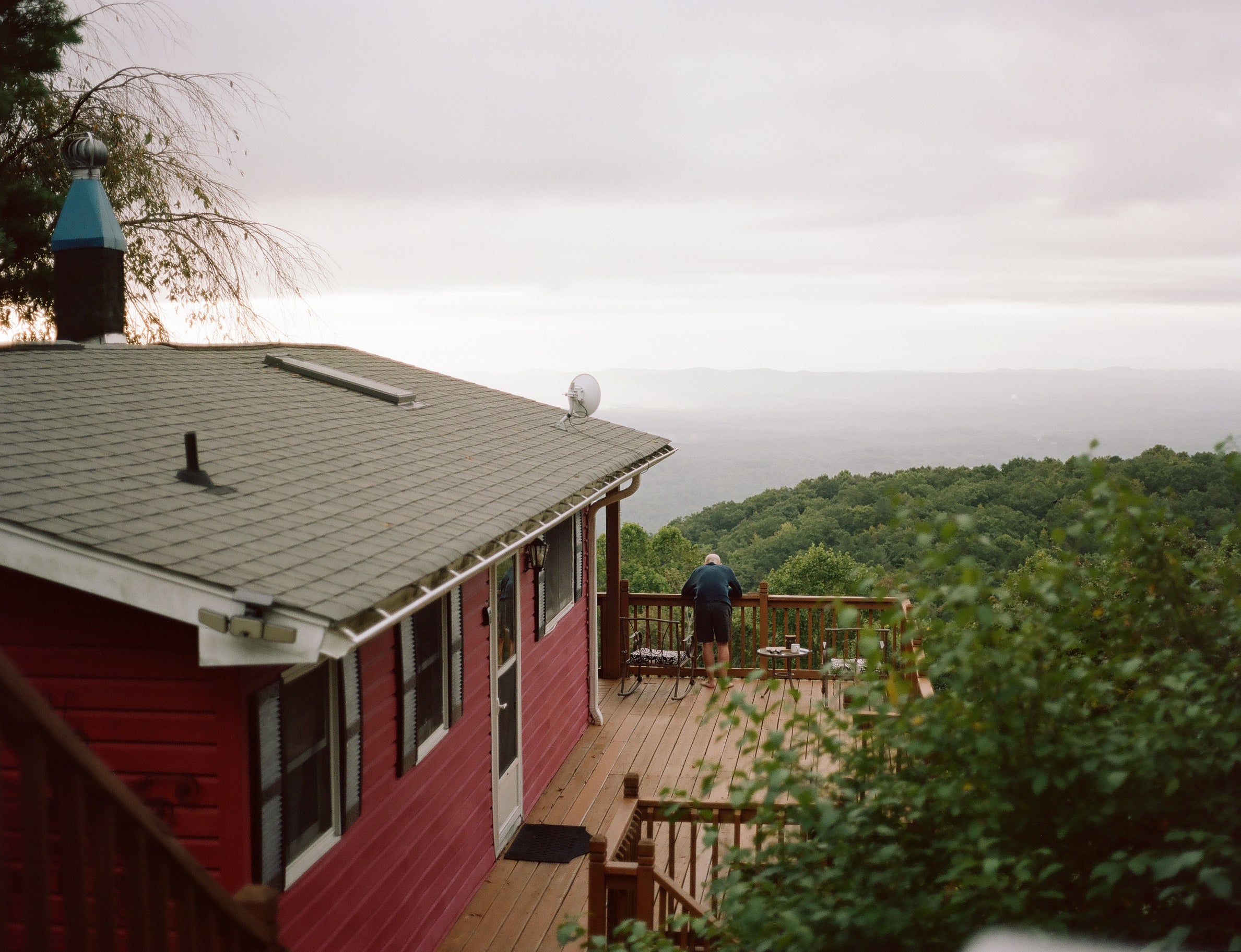 sunset photo captured on color negative  film