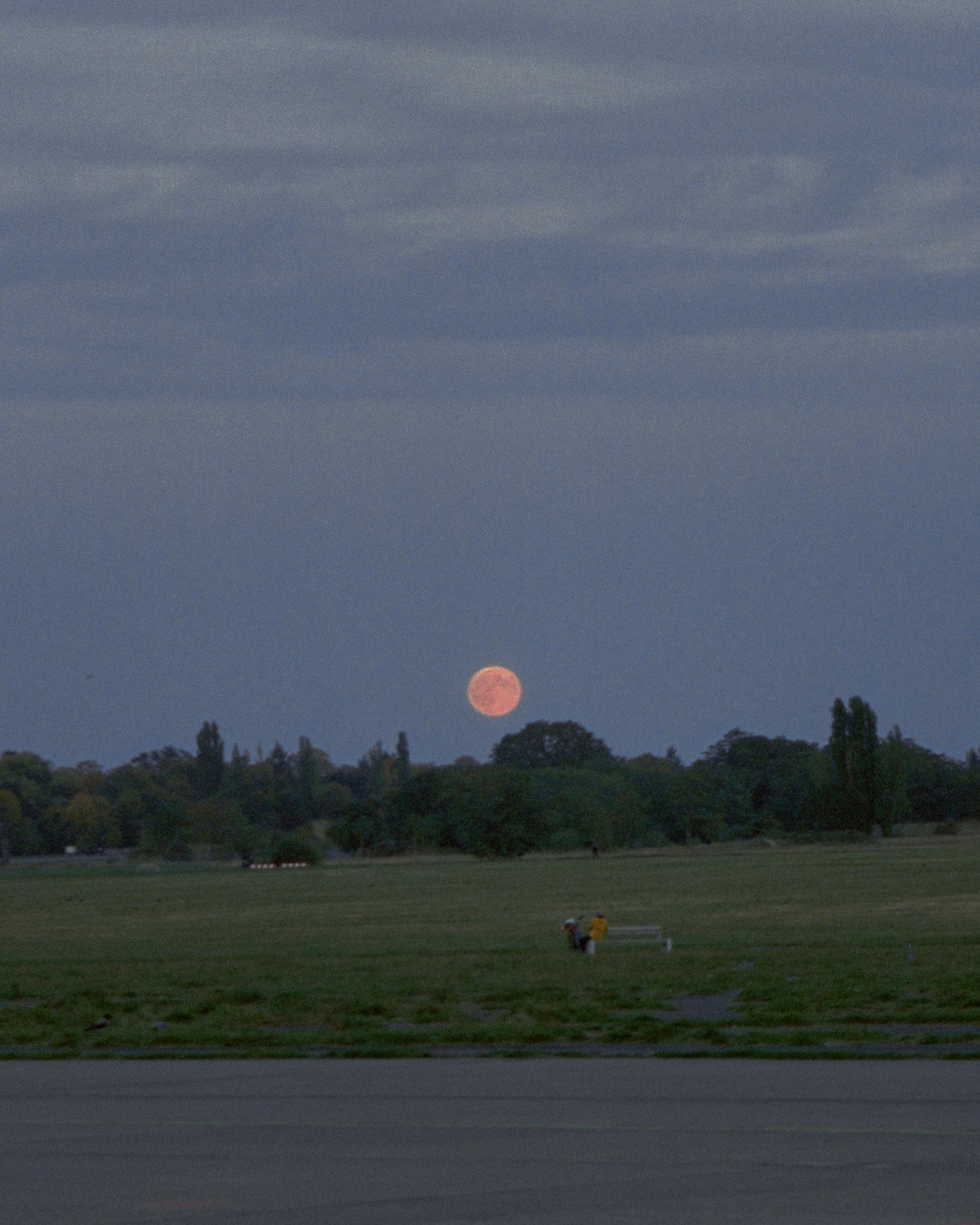 sunset photo on color negative film