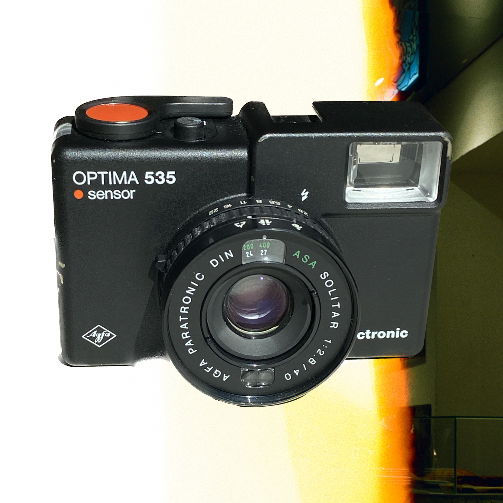 AGFA OPTIMA 535 sensor viewfinder 40mm camera +FLASH