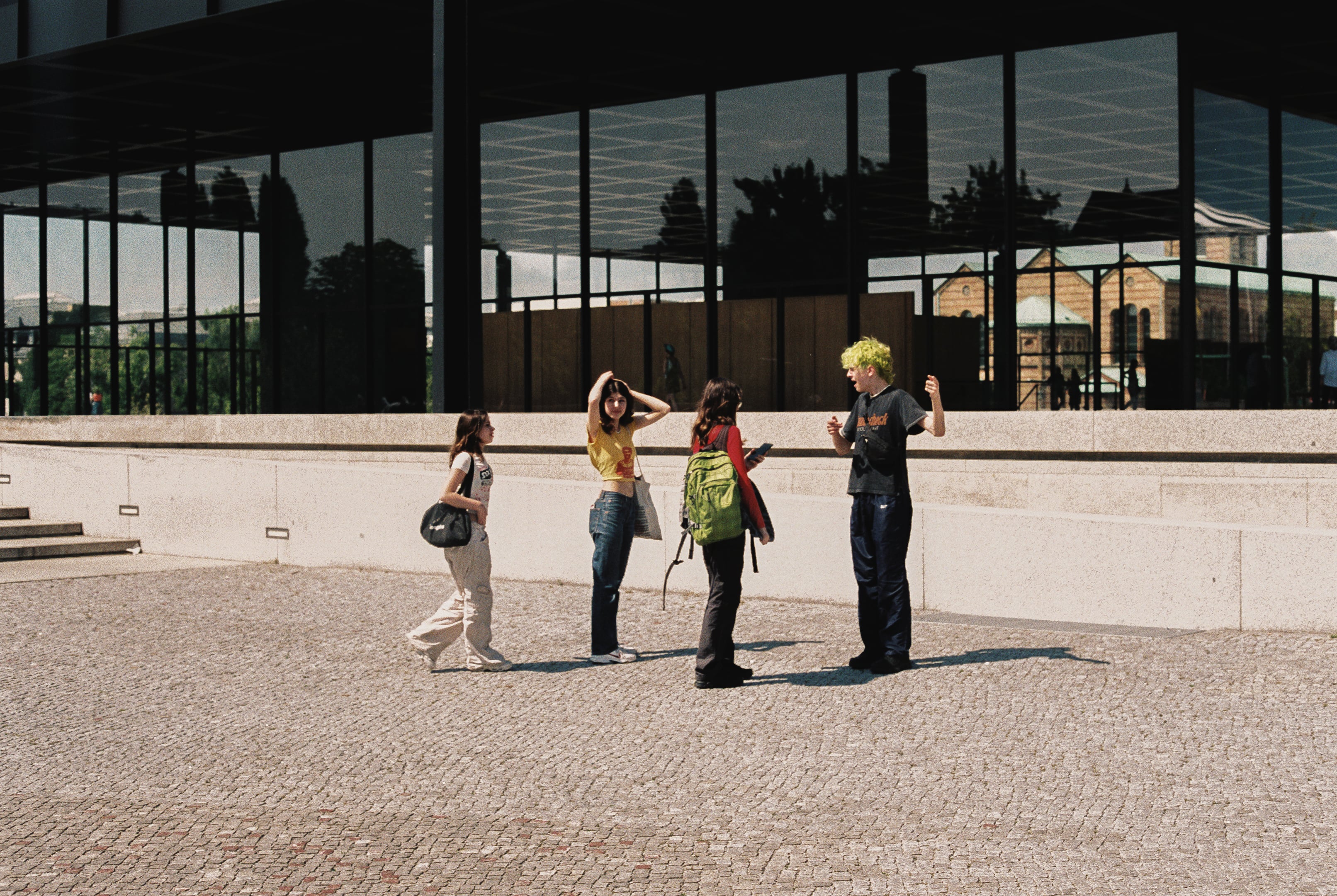 children captured on analog camera film