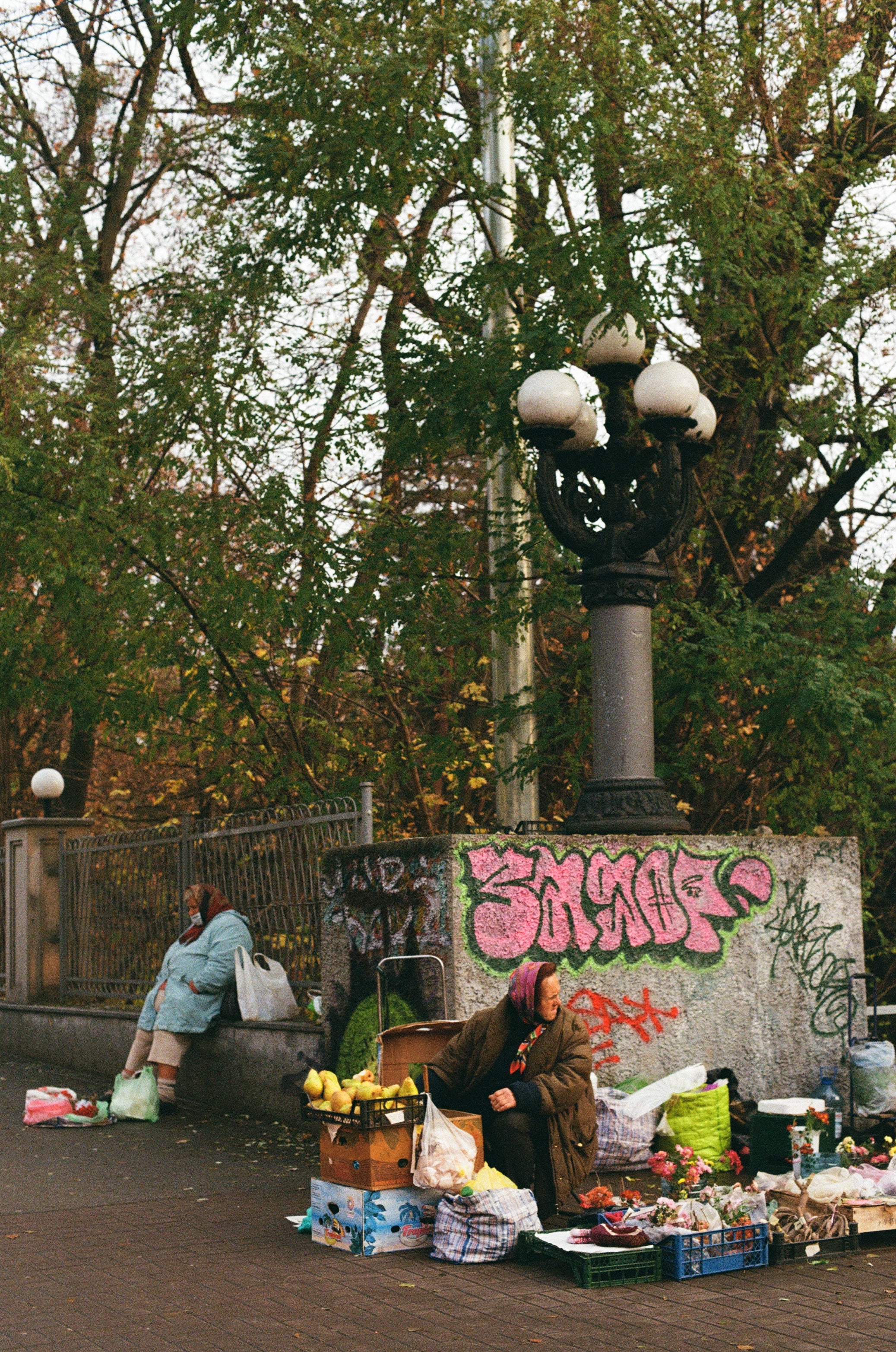 city life captured on color negatie film