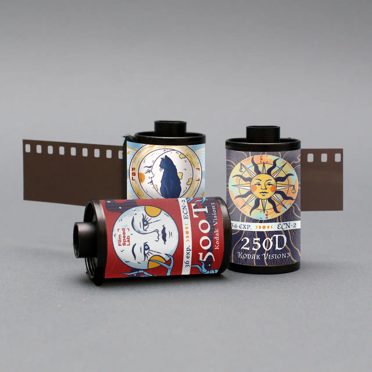 Kodak motion picture film Vision 250D (135 type roll, 36 Exposures)