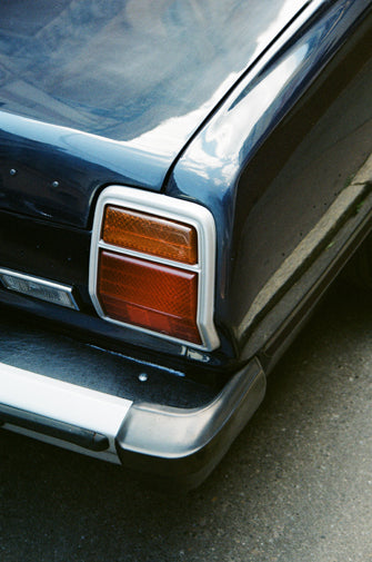 the glitter on the car on color negative film