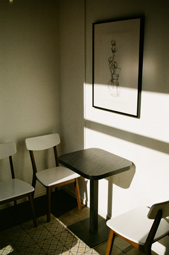 interior in sunlight on color negative film