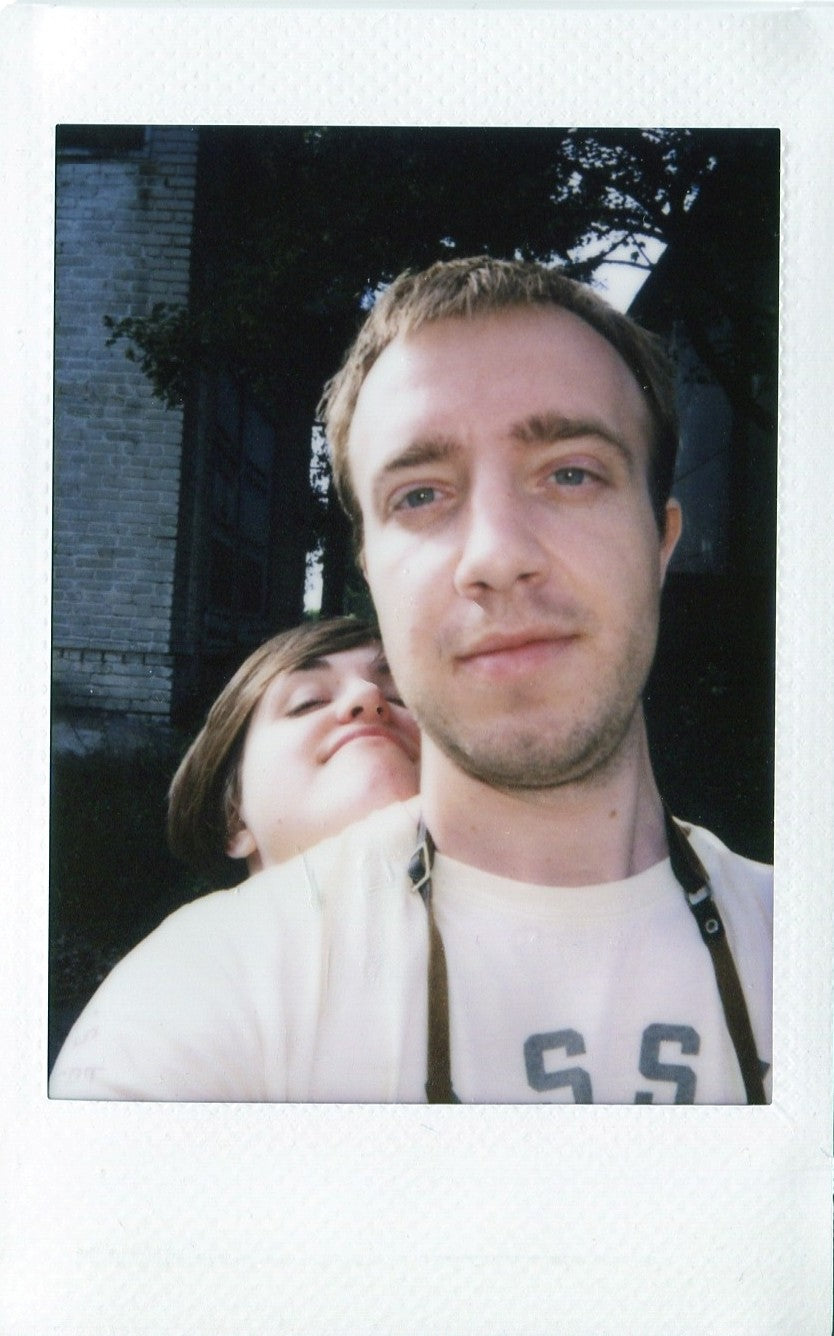 Expressive portrait developed from Fujifilm Instax film