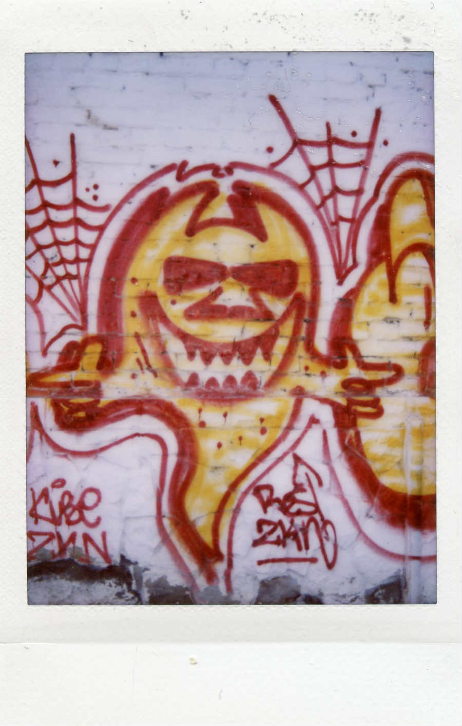 Fujifilm Instax film photo with urban arts