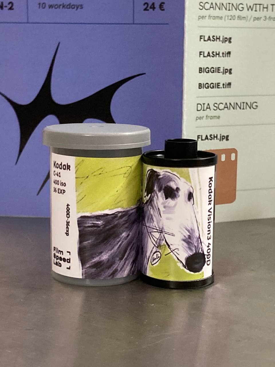 Kodak vision 400D without Remjet (135 type roll film, 36 exposures), 1 roll