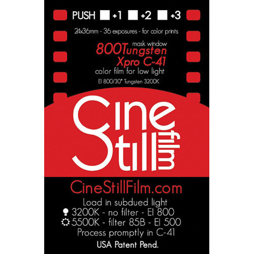 CineStill Film 800T Color Negative Film (35mm Roll Film, 36 Exposures)