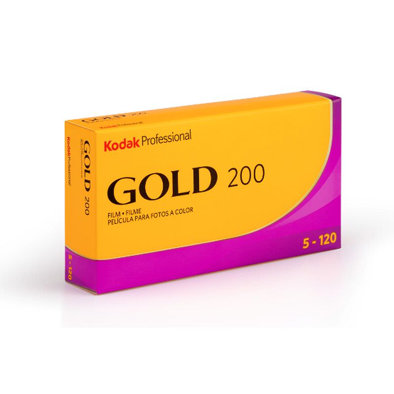 Kodak Gold 200 Color Negative Film (120 Roll Film), 1 Roll