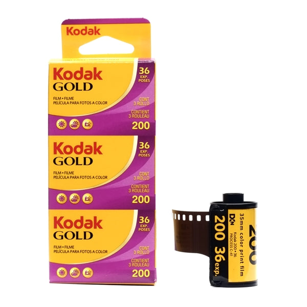 Kodak Gold 200 Color Negative Film (1 Roll) (35mm Roll Film, 36 Exposures)